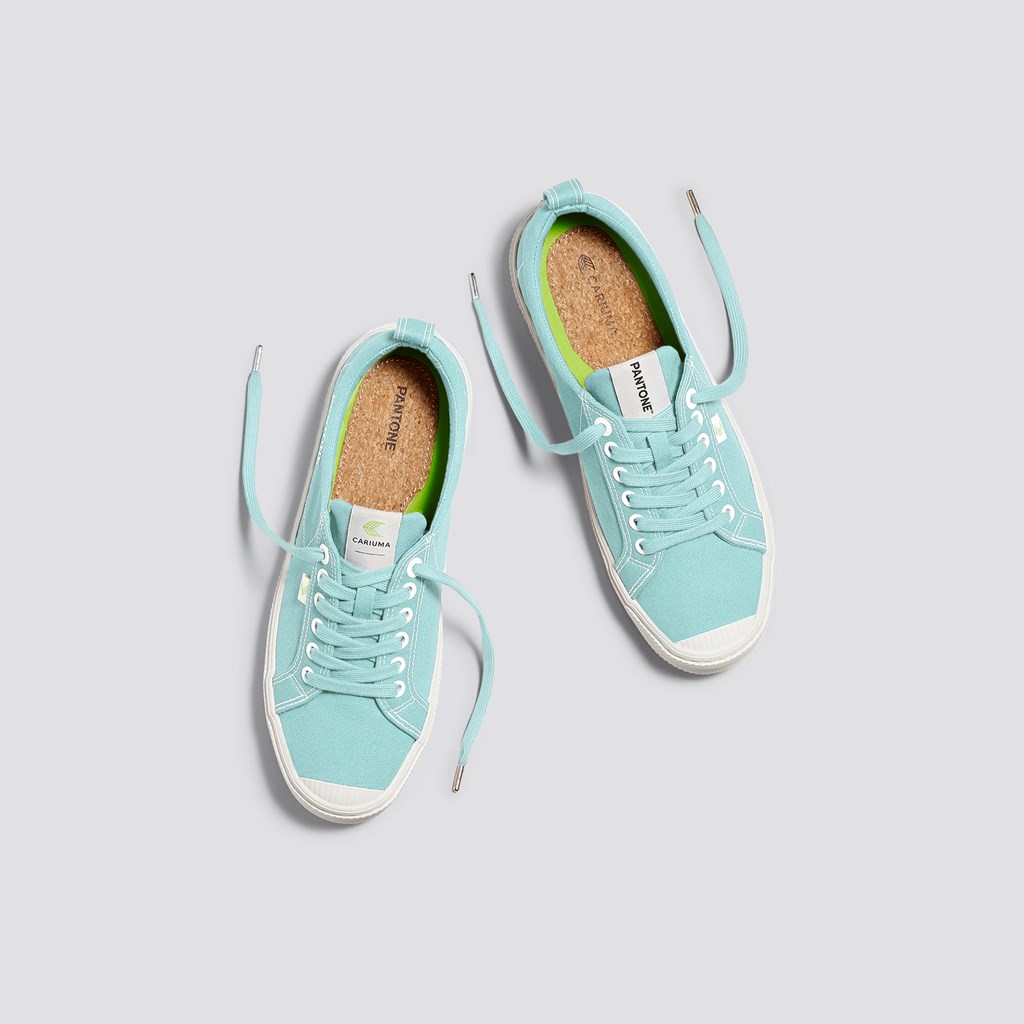 OCA LOW Cariuma Low Top Tela Bleu Femme | TKC-7594877